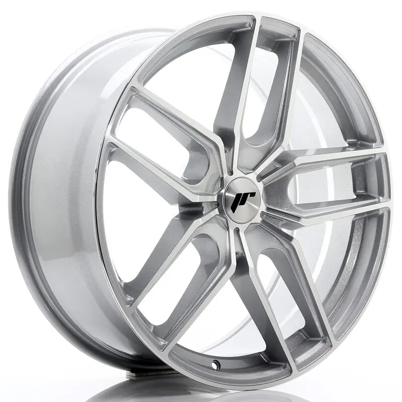 Japan Racing JR-25 20x8.5" (5 trous - sur mesure) ET20-40, Gris Argenté / Poli Vente Flash