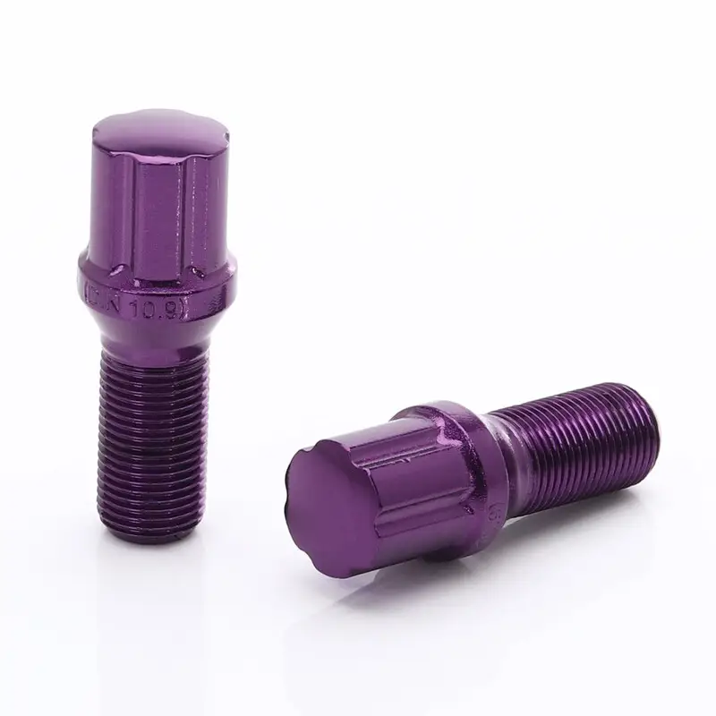 Satisfait Ou Remboursé Vis de Roue JB1 Violettes M14x1.25 (Pack de 20)