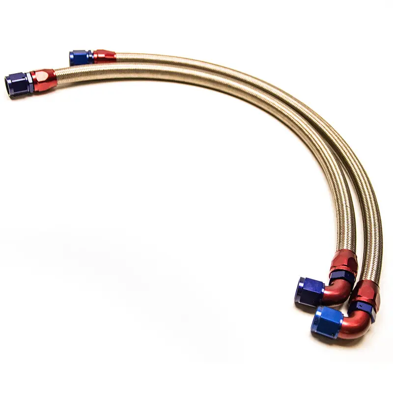 Durites Tressées pour Circuit d'Huile - 70cm - Dash 10 (la paire) Expédié Aujourd’hui