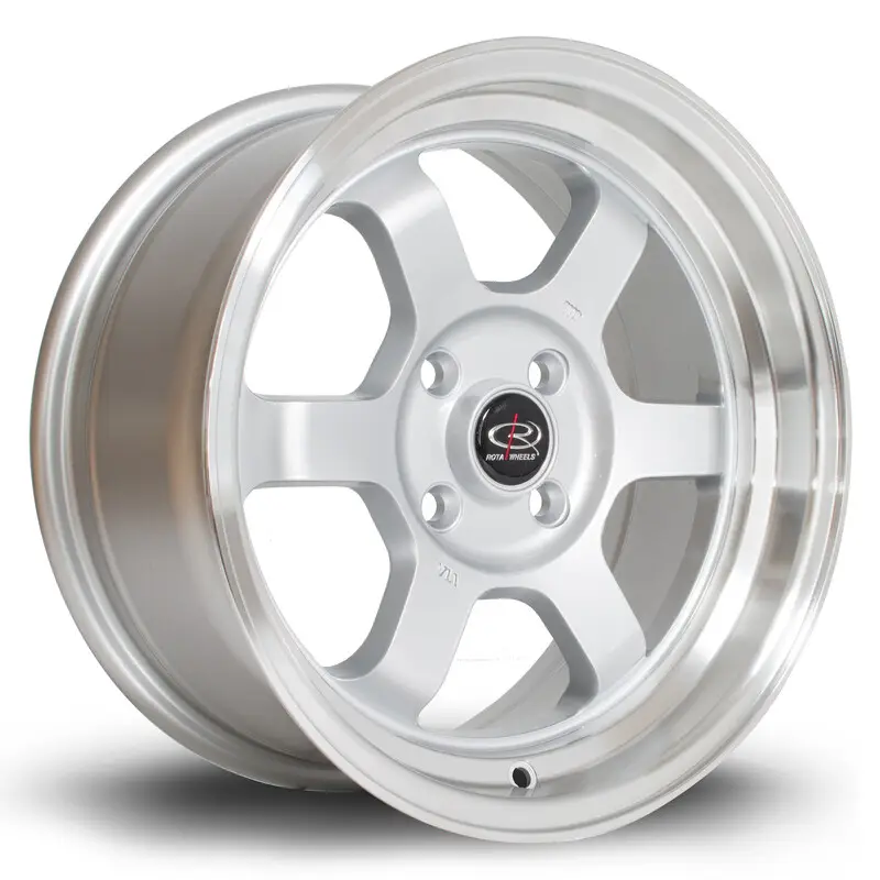 Livraison Express Rota Grid V 15x7" 4x108 ET20, Gris Argenté / Poli