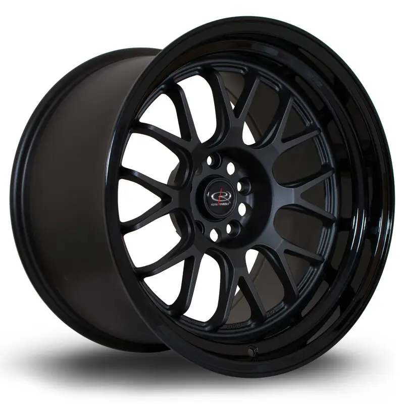 Rota MXR 18x11" 5x114.3 ET8, Gunmetal, Rebord Noir Brillant Dernier Modèle