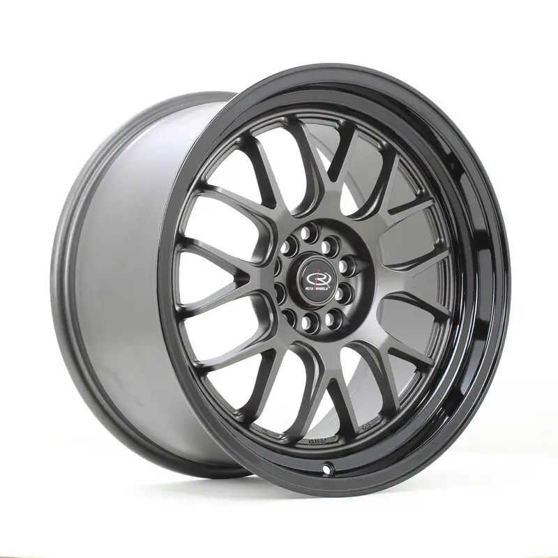 Rota MXR 18x9.5" 5x114.3 ET20, Gunmetal, Rebord Noir Brillant Populaire