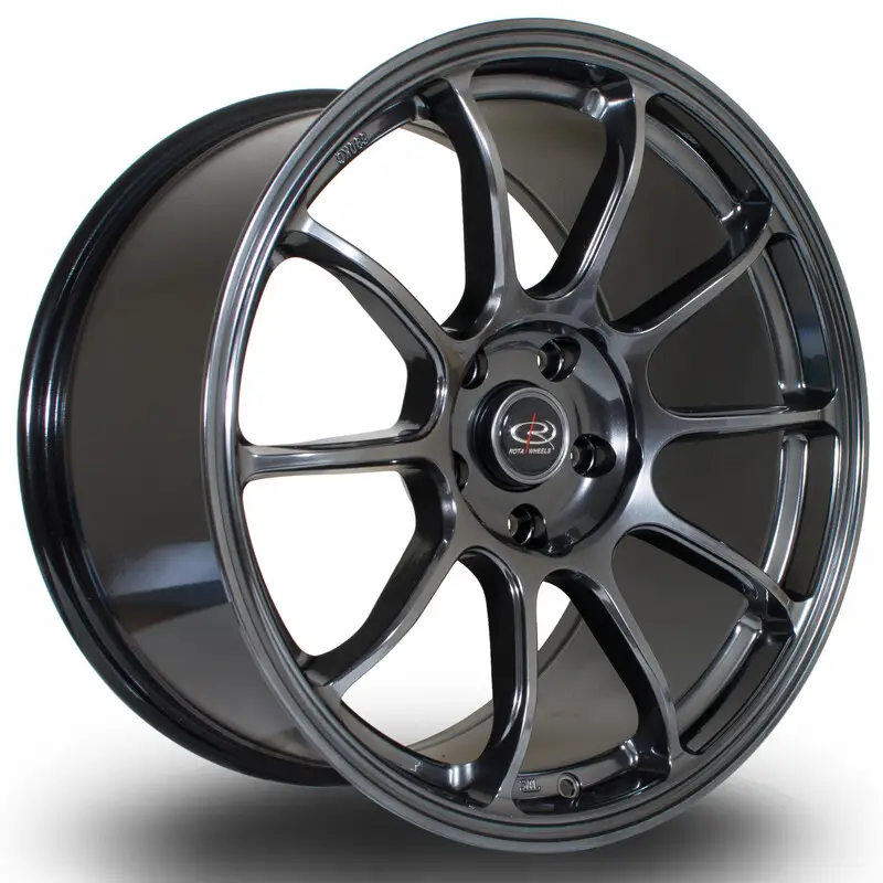 Vente Directe Rota SS10 18x9.5" 5x114.3 ET38, Hyper Black
