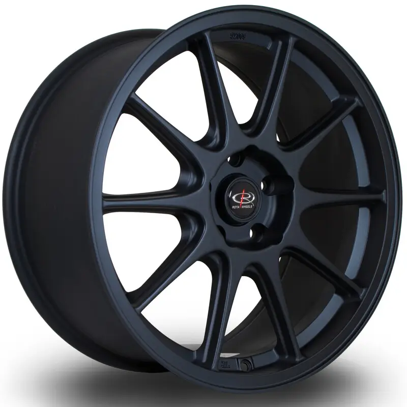 Offre Limitée Rota Strike 18x8.5" 5x108 ET44, Noir Mat