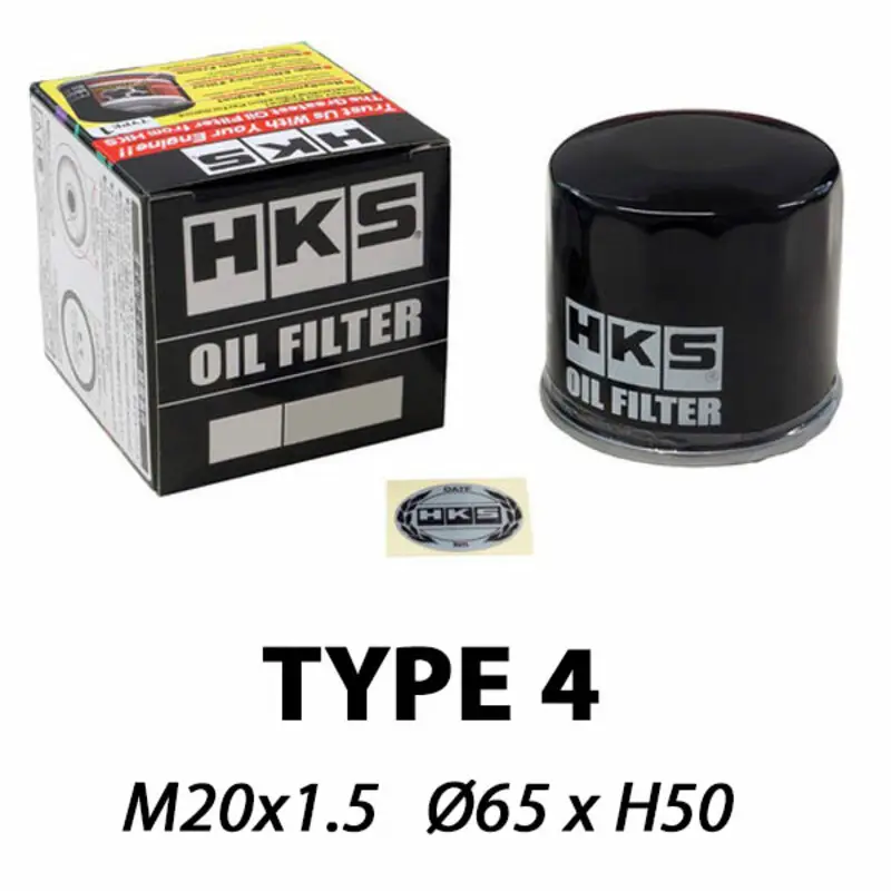 Filtre à Huile HKS Type 4 | M20x1.5 (Kei Cars Nissan, Mitsubishi...) Marque