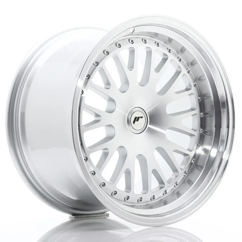 Japan Racing JR-10 18x10.5" (4 & 5 trous - sur mesure) ET12-25, Gris Argenté / Poli Must-Have