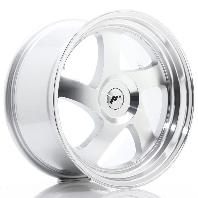 Réduction Japan Racing JR-15 18x9.5" (4 & 5 trous - sur mesure) ET20-40, Gris Argenté / Poli