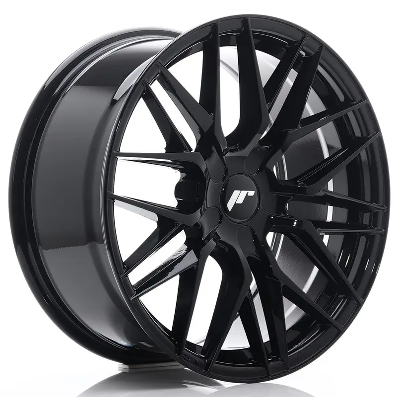 Japan Racing JR-28 18x8.5" (5 trous - sur mesure) ET20-40, Noir / Brillant Meilleure Vente