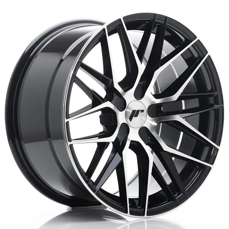 Japan Racing JR-28 Extreme Concave 18x9.5" (5 trous - sur mesure) ET20-40, Noir / Brillant Vente Directe