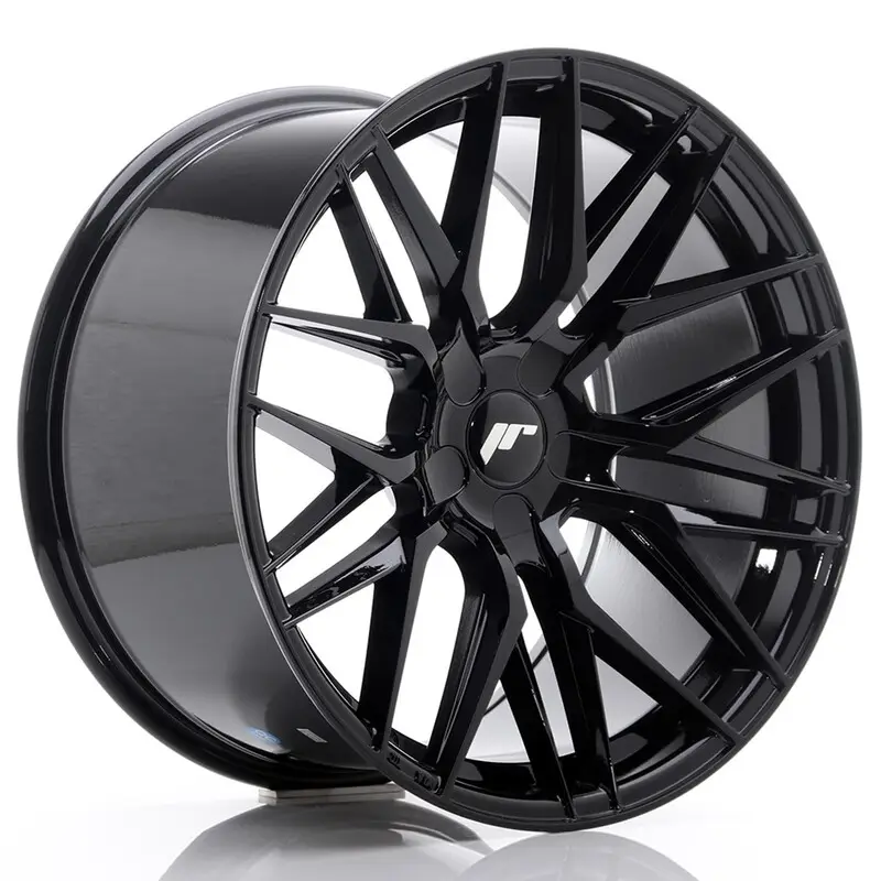 Seulement Aujourd’hui Japan Racing JR-28 Extreme Concave 19x10.5" (5 trous - sur mesure) ET20-40, Noir / Brillant