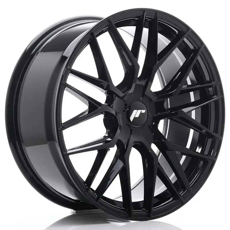Japan Racing JR-28 19x8.5" (5 trous - sur mesure) ET20-40, Noir / Brillant Soldes