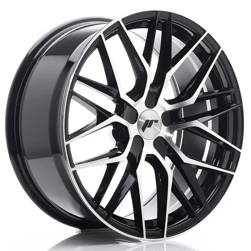 Japan Racing JR-28 19x8.5" (5 trous - sur mesure) ET20-40, Noir / Brillant Produit De Marque