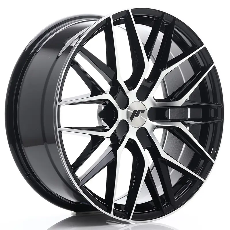 Soldes Japan Racing JR-28 20x8.5" (5 trous - sur mesure) ET20-40, Noir / Brillant