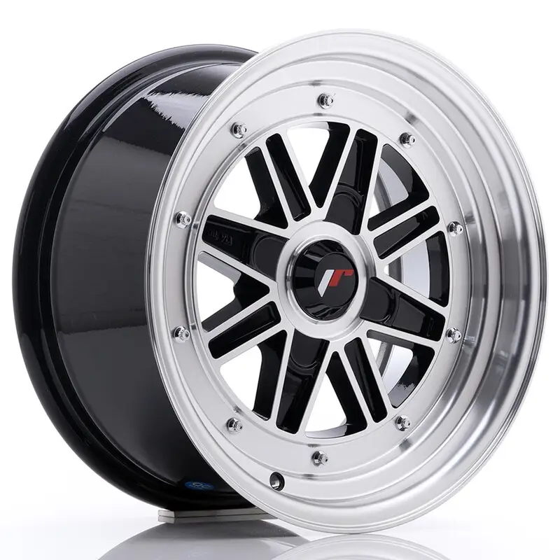 Japan Racing JR-31 15x7.5" (4 trous - sur mesure) ET20, Noir / Brillant Retour Gratuit