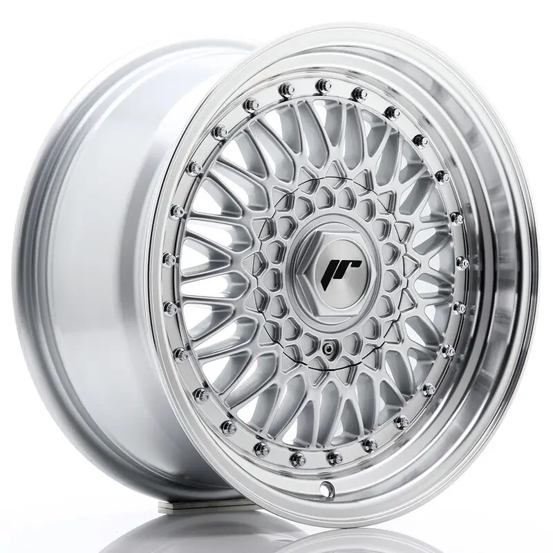 Must-Have Japan Racing JR-9 16x7.5" 4x100/108 ET25, Gris Argenté / Poli