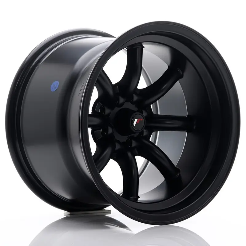 Japan Racing JR-19 15x10.5" 4x100/114.3 ET-32, Noir Mat / Satiné Retour Gratuit
