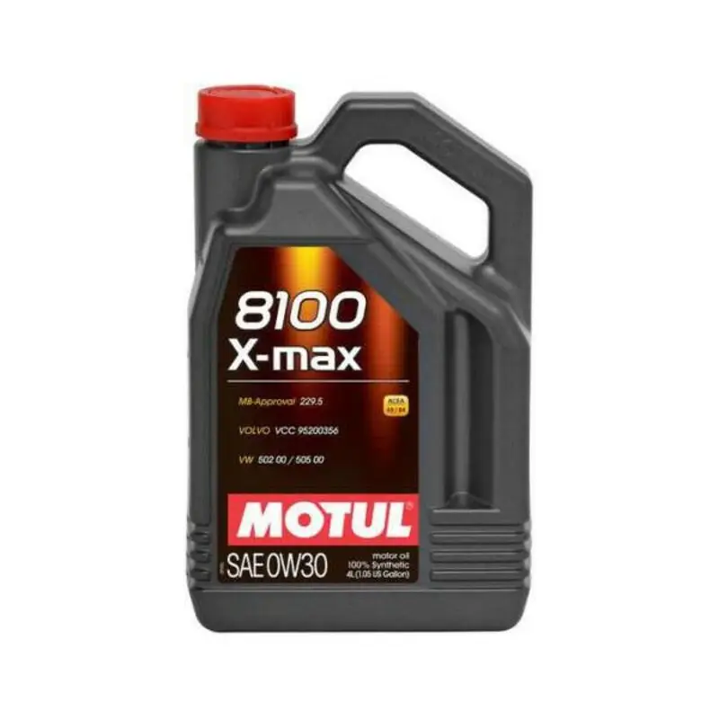5L Huile Motul 0W30 8100 X-Max (Mercedes, Volvo) Certifié
