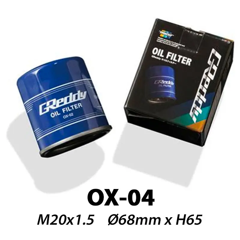 Filtre à Huile GReddy OX-04 | M20x1.5 (MX-5, RX-7, RX-8, GT86, Nissan SR20, 350Z, 370Z, GT-R, Honda B, K, F, Subaru Impreza, BRZ...) Petit Prix