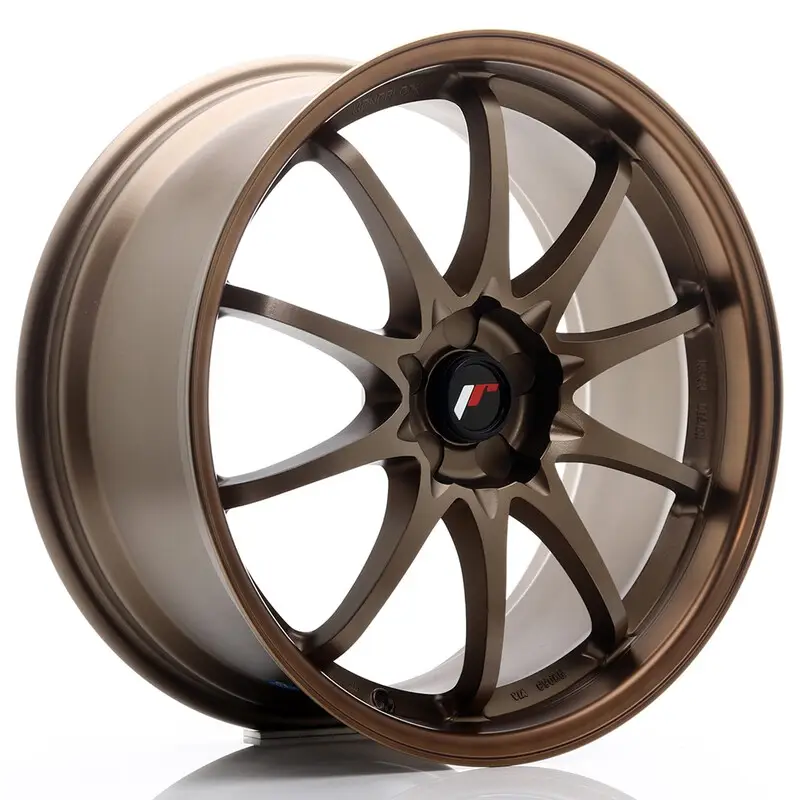 Japan Racing JR-5 19x8.5" (5 trous - sur mesure) ET43, Bronze Anodisé Livraison Express