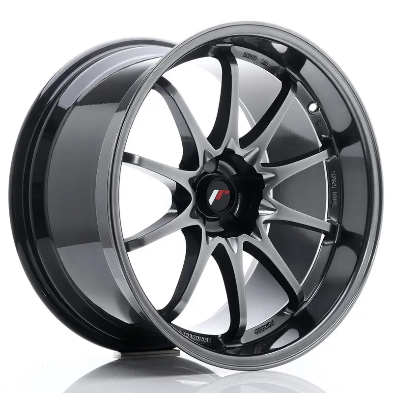 Japan Racing JR-5 19x10.5" (5 trous - sur mesure) ET12, Hyper Black Haute Qualité