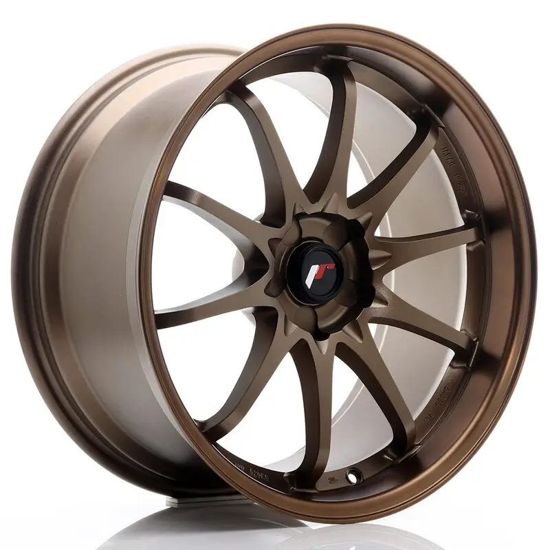 Japan Racing JR-5 19x9.5" (5 trous - sur mesure) ET12-36, Bronze Anodisé Populaire