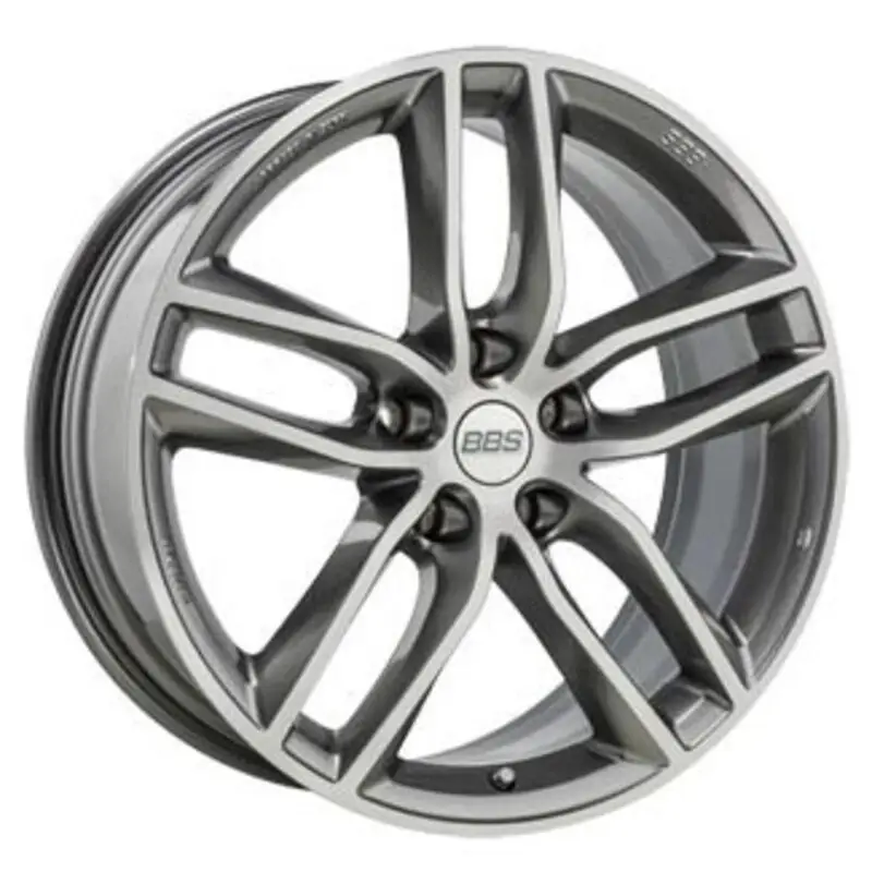 Dernier Modèle BBS SX 19x8.5" 5x114.3 ET45, Gris Platine / Poli