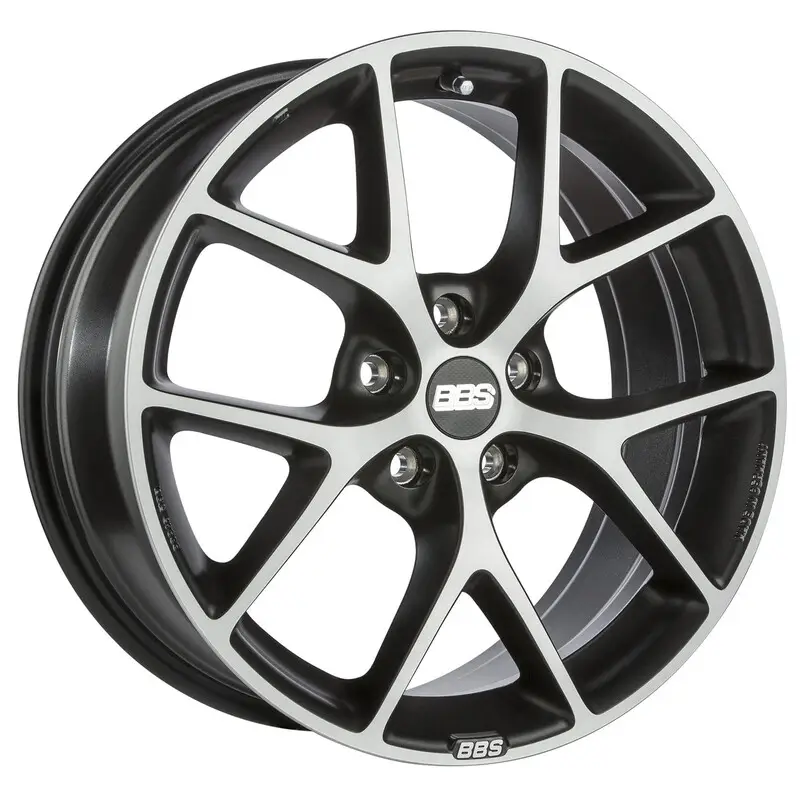 BBS SR 18x8" 5x112 ET30, Noir Mat / Poli Expédié Aujourd’hui