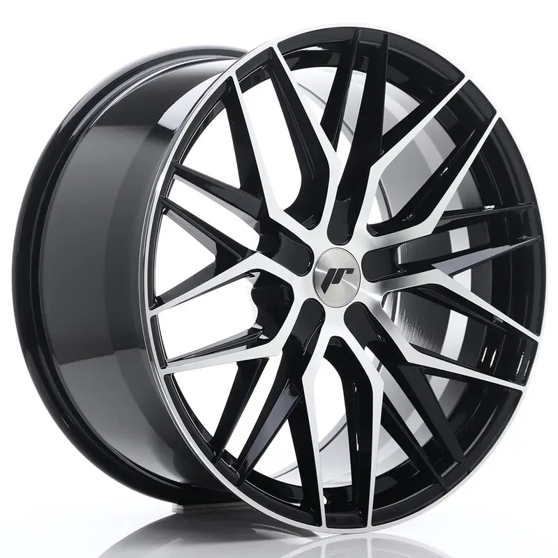 Prix Bas Japan Racing JR-28 Extreme Concave 21x10.5" (5 trous - sur mesure) ET15-55, Noir / Poli
