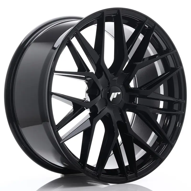 Offre Exclusive Japan Racing JR-28 Extreme Concave 22x10.5" (5 trous - sur mesure) ET15-50, Noir / Brillant