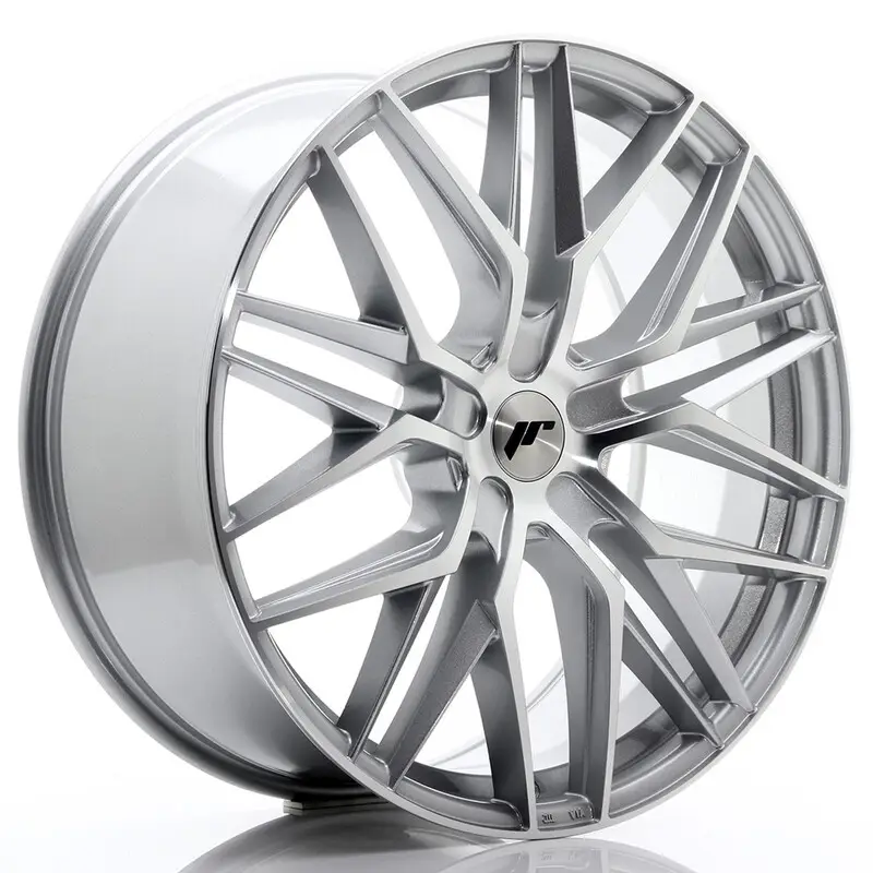 Japan Racing JR-28 Extreme Concave 22x9" (5 trous - sur mesure) ET30-45, Gris Argenté / Poli Paiement Sécurisé