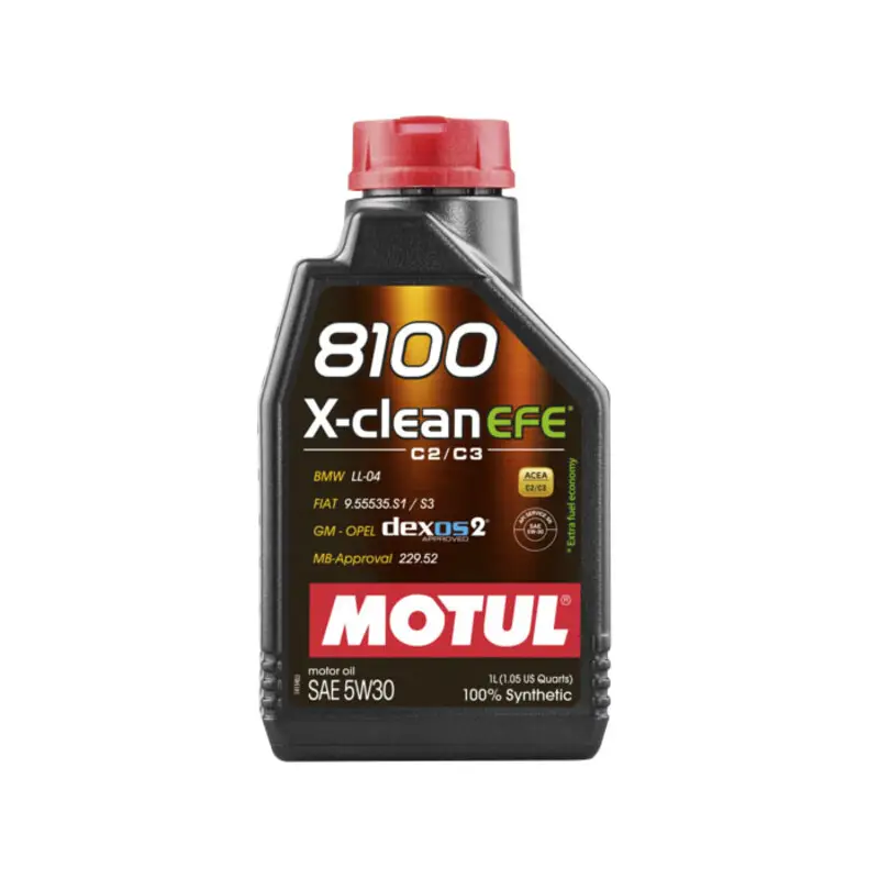 Réduction 1L Huile Motul 5W30 8100 X-Clean EFE (Mercedes, BMW, Opel, Fiat)