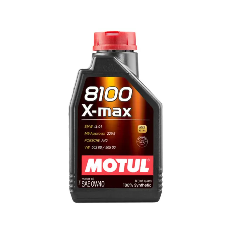 1L Huile Motul 0W40 8100 X-Max (BMW, Mercedes, VAG) Nouvel Arrivage