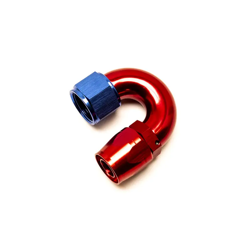 Affaire À Saisir Raccord Coudé 180° Femelle pour Durite Dash 12 (Bleu & Rouge)