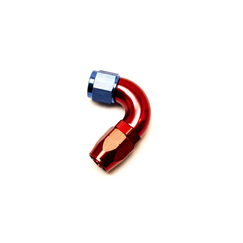Raccord Coudé 120° Femelle pour Durite Dash 8 (Bleu & Rouge) Populaire