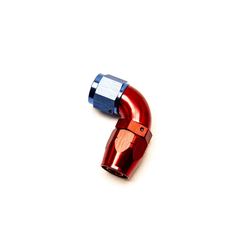 Offre Exclusive Raccord Coudé 90° Femelle pour Durite Dash 10 (Bleu & Rouge)