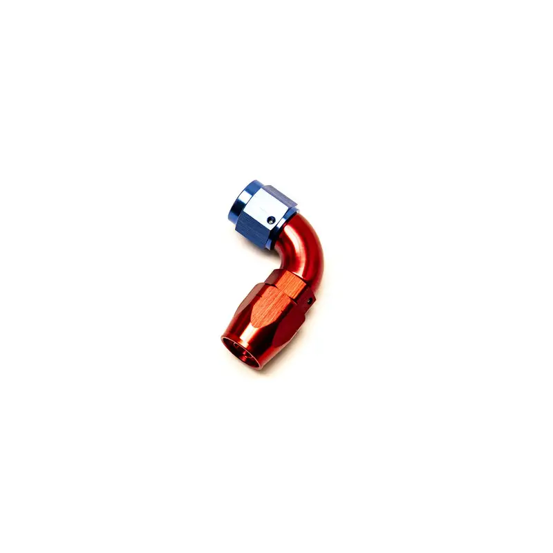 Quantité Limitée Raccord Coudé 90° Femelle pour Durite Dash 6 (Bleu & Rouge)