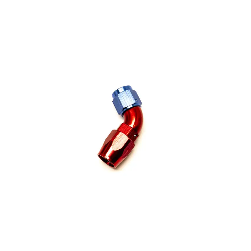 Meilleur Choix Raccord Coudé 60° Femelle pour Durite Dash 6 (Bleu & Rouge)