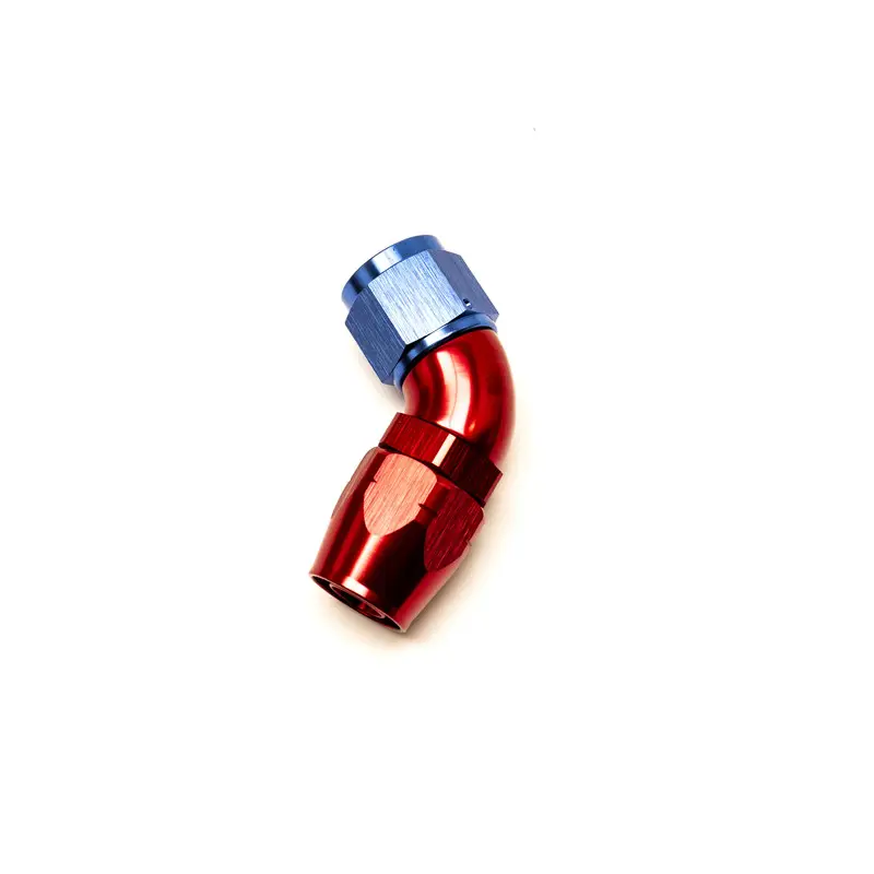 Certifié Raccord Coudé 60° Femelle pour Durite Dash 10 (Bleu & Rouge)