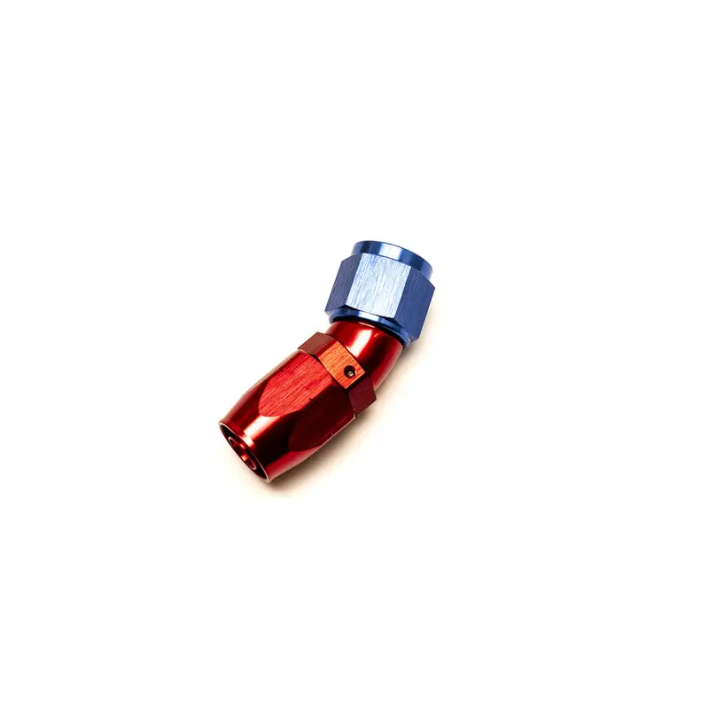 Raccord Coudé 30° Femelle pour Durite Dash 8 (Bleu & Rouge) Pas Cher