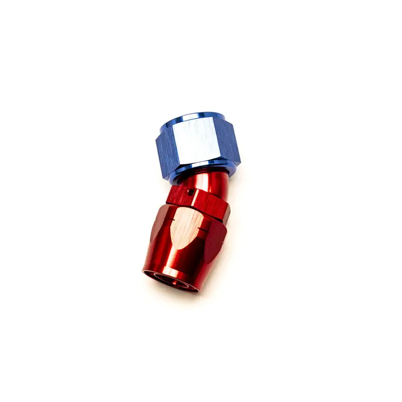 Raccord Coudé 30° Femelle pour Durite Dash 12 (Bleu & Rouge) Bon Marché