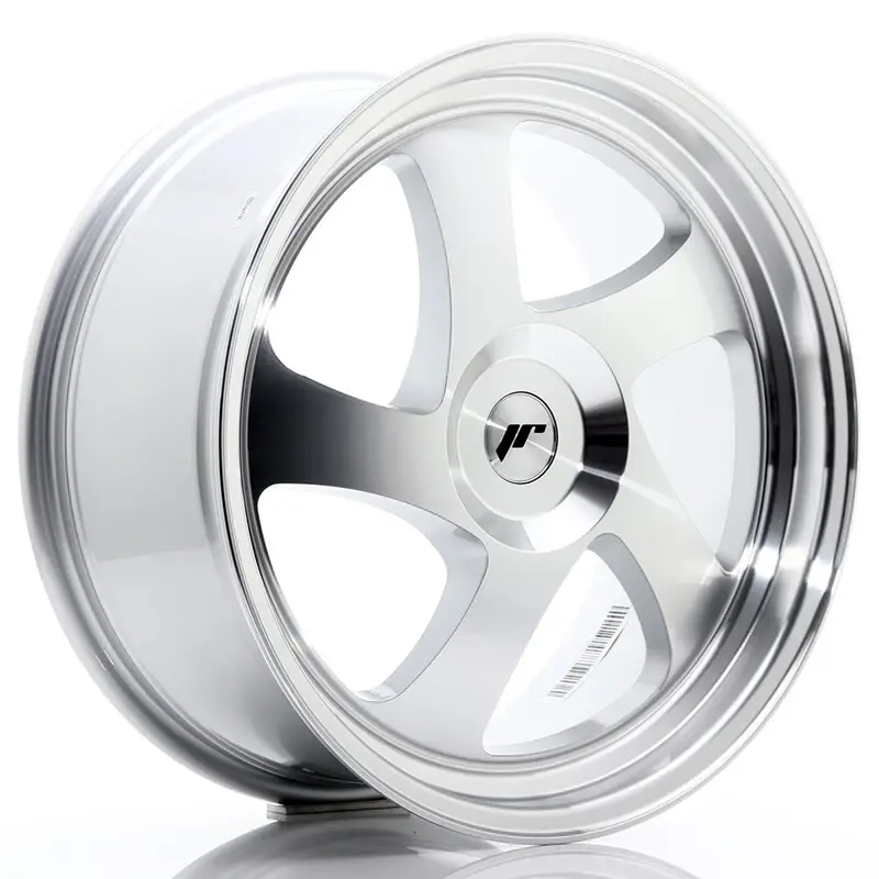Japan Racing JR-15 19x8.5" (4 & 5 trous - sur mesure) ET20-40, Gris Argenté, Face Polie Satisfait Ou Remboursé
