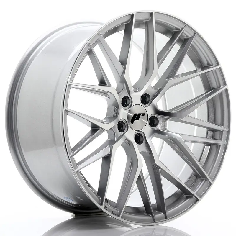 Japan Racing JR-28 Extreme Concave 20x10" 5x120 ET40, Gris Argenté, Face Polie Nouvelle Collection