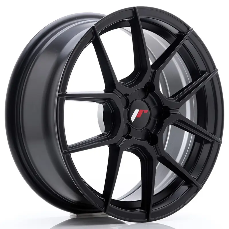 Japan Racing JR-30 17x7" (5 trous - sur mesure) ET20-40, Noir Mat Offre Spéciale