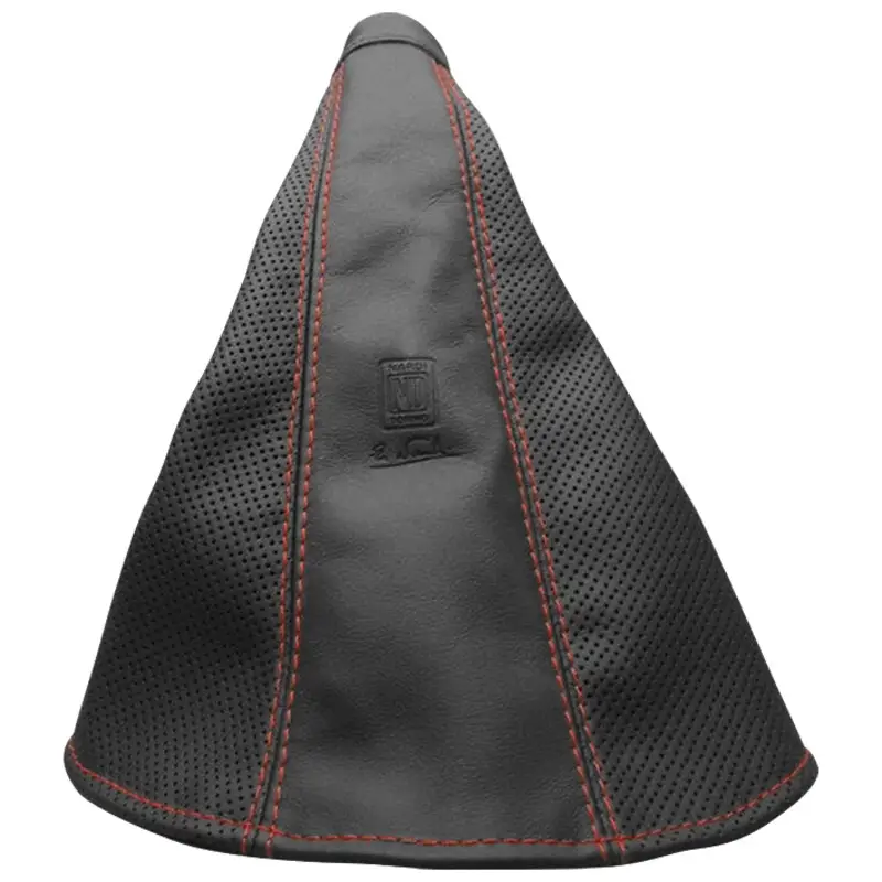 Soufflet de Frein à Main Nardi, Cuir Noir Perforé, Coutures Rouges Prix Bas