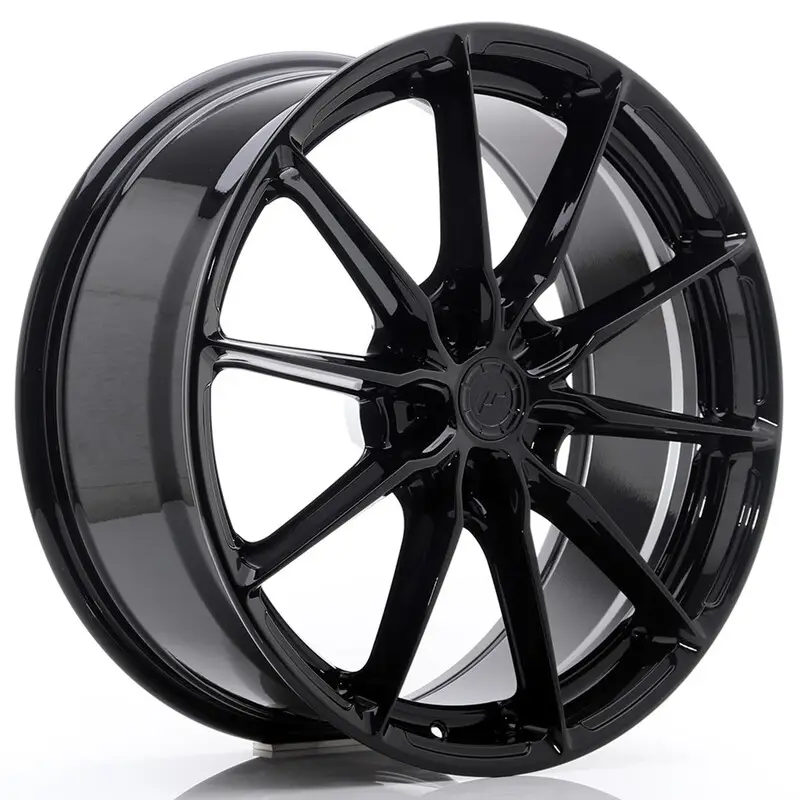 Promotion Saisonnière Japan Racing JR-37 20x8.5" (5 trous - sur mesure) ET20-45, Noir Brillant