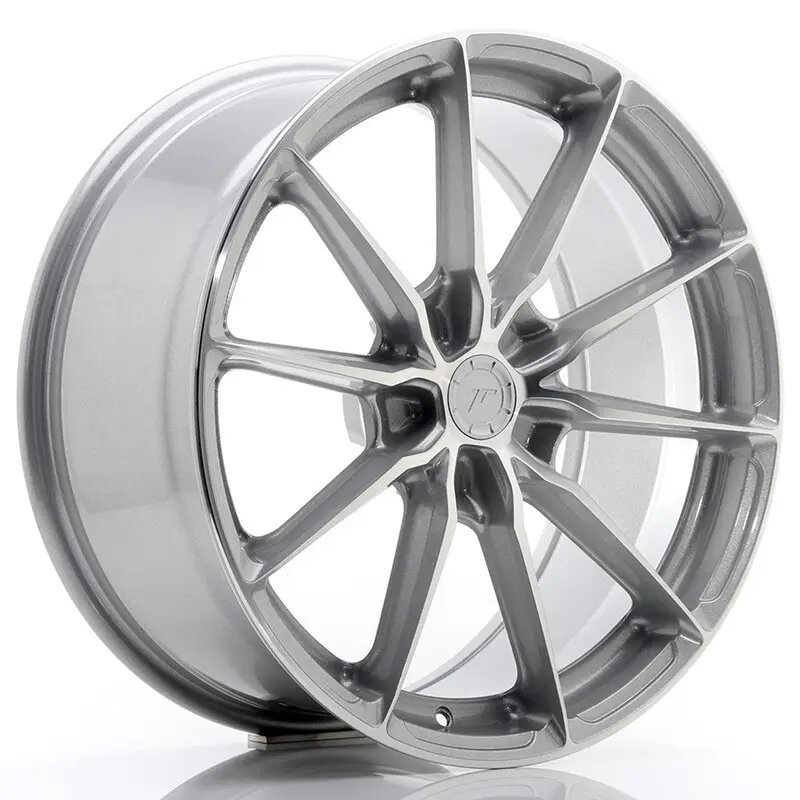 Produit De Marque Japan Racing JR-37 19x8.5" (5 trous - sur mesure) ET20-45, Gris Argenté
