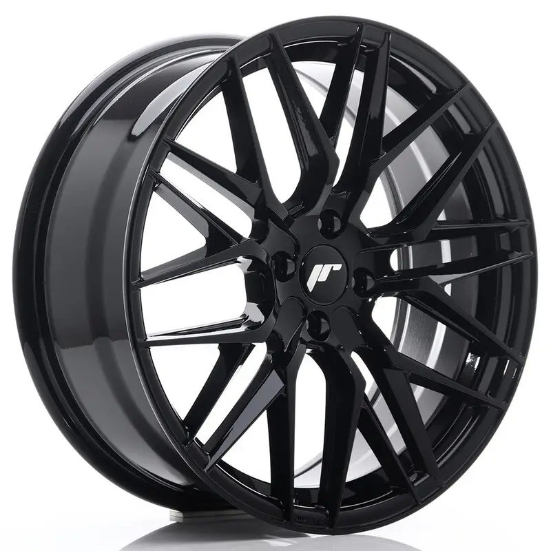 Top Vente Japan Racing JR-28 18x7.5" 4x100 ET40, Noir Brillant