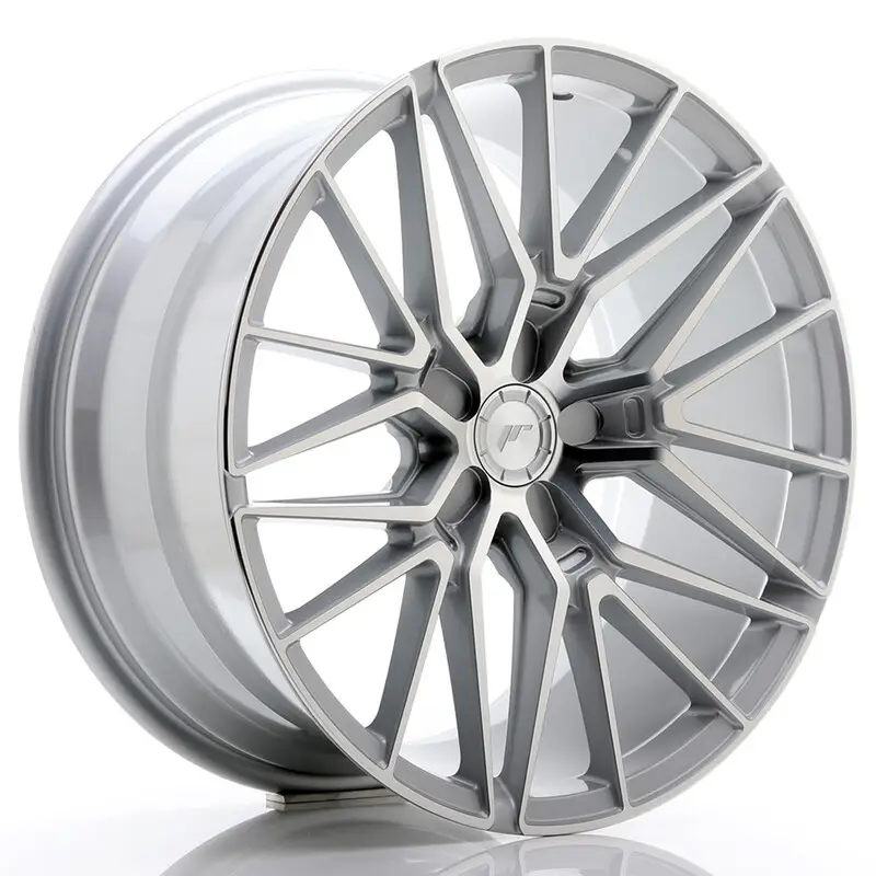 Japan Racing JR-38 19x9.5" (5 trous - sur mesure) ET20-45, Gris Argenté Satisfait Ou Remboursé