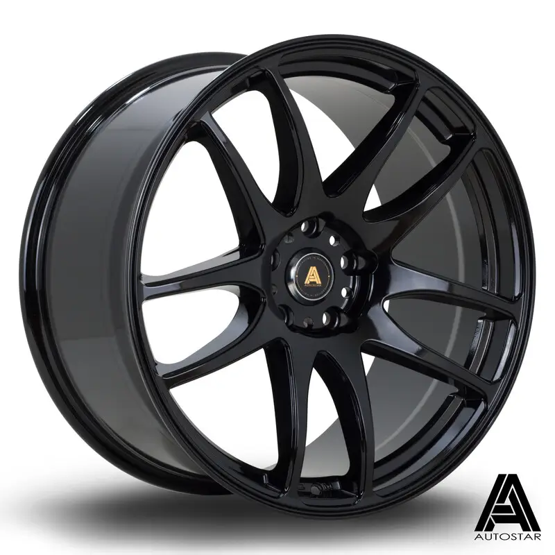 Prix Choc Autostar A510 19x9.5" 5x114.3 ET35, Noir Brillant