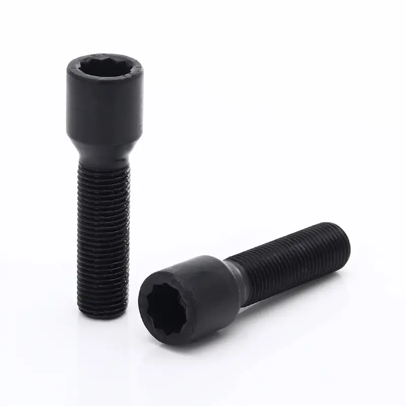 Offre Limitée Vis de Roue Longues Noires à Empreinte Interne M14x1.25 (45 mm - Pack de 10)
